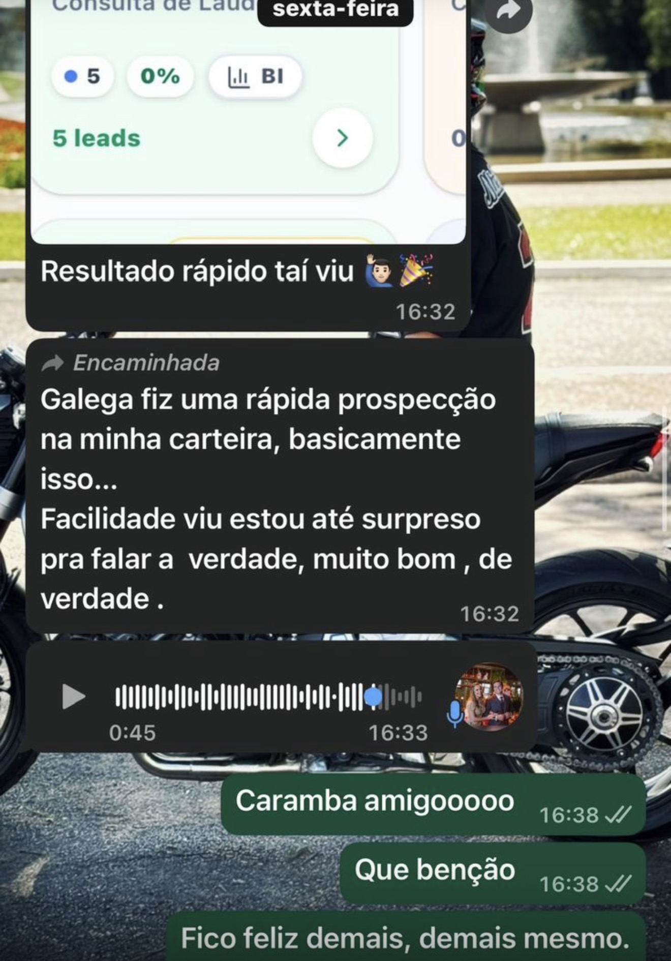 Depoimento de cliente surpreso com a facilidade da prospecção na própria carteira