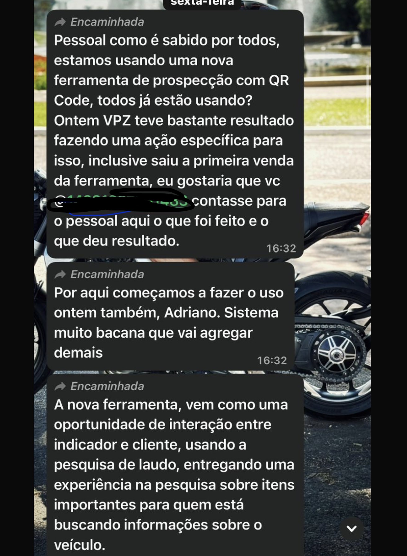 Depoimento de cliente sobre prospecção com QR Code e a primeira venda pela ferramenta